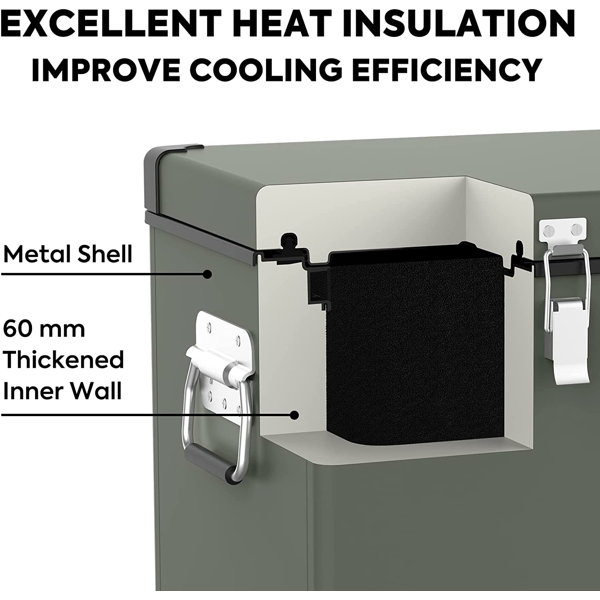 ICECO Compact Portable Portable 2.61 Cubic Feet Garage Ready FrostFree Chest Freezer with